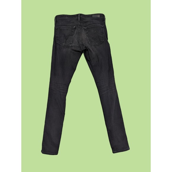 AG The Legging Ankle Super Skinny jeans 26R black distressed - Picture 2 of 4